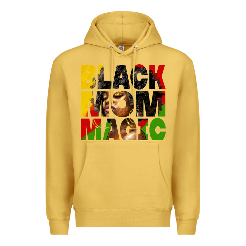 Black Mom Magic Juneteenth Premium Hoodie by HRA Design Shop | Teevron