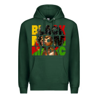 Sports Green black mom magic juneteenth Premium Hoodie - HRA Design Shop