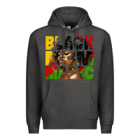 Charcoal Heather black mom magic juneteenth Premium Hoodie - HRA Design Shop