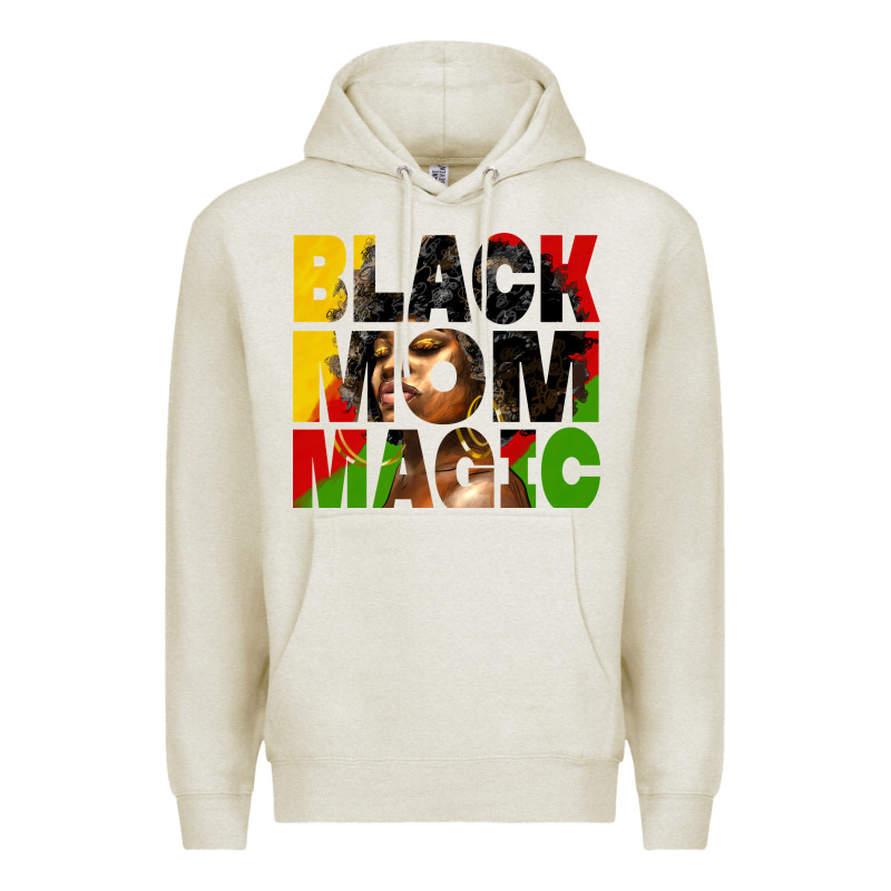Black Mom Magic Juneteenth Premium Hoodie by HRA Design Shop | Teevron