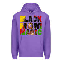 Purple black mom magic juneteenth Premium Hoodie - HRA Design Shop