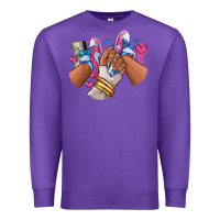 Purple Pink and blue sneaker girl Premium Sweatshirt - RanaPortraitStore