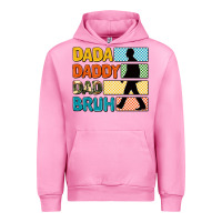 Fuchsia Pink dada daddy dad bruh Urban Hoodie - AdoDesignShop