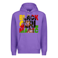 Purple black girl magic juneteenth Premium Hoodie - HRA Design Shop