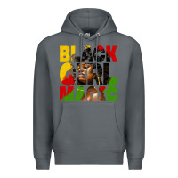 Rock black girl magic juneteenth Premium Hoodie - HRA Design Shop