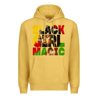 Antique Gold black girl magic juneteenth Premium Hoodie - HRA Design Shop
