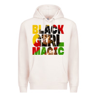 Pale Pink black girl magic juneteenth Premium Hoodie - HRA Design Shop