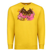 Lemon Pink afro nails Premium Sweatshirt - RanaPortraitStore