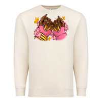 Sandshell Pink afro nails Premium Sweatshirt - RanaPortraitStore