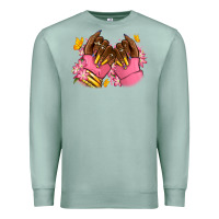 Seafoam Pink afro nails Premium Sweatshirt - RanaPortraitStore