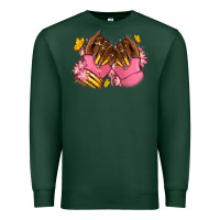 Pink Afro Nails Premium Sweatshirt | Teevron