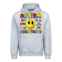Heather Grey autism acceptance Urban Hoodie - JahusDesignShop