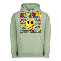 Pigment Oil Green autism acceptance Urban Hoodie - JahusDesignShop
