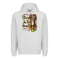 Dove Grey steppin' in to juneteenth heels Premium Hoodie - HRA Design Shop