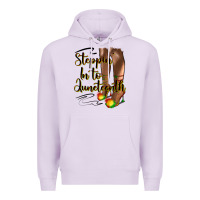 Lilac steppin' in to juneteenth heels Premium Hoodie - HRA Design Shop