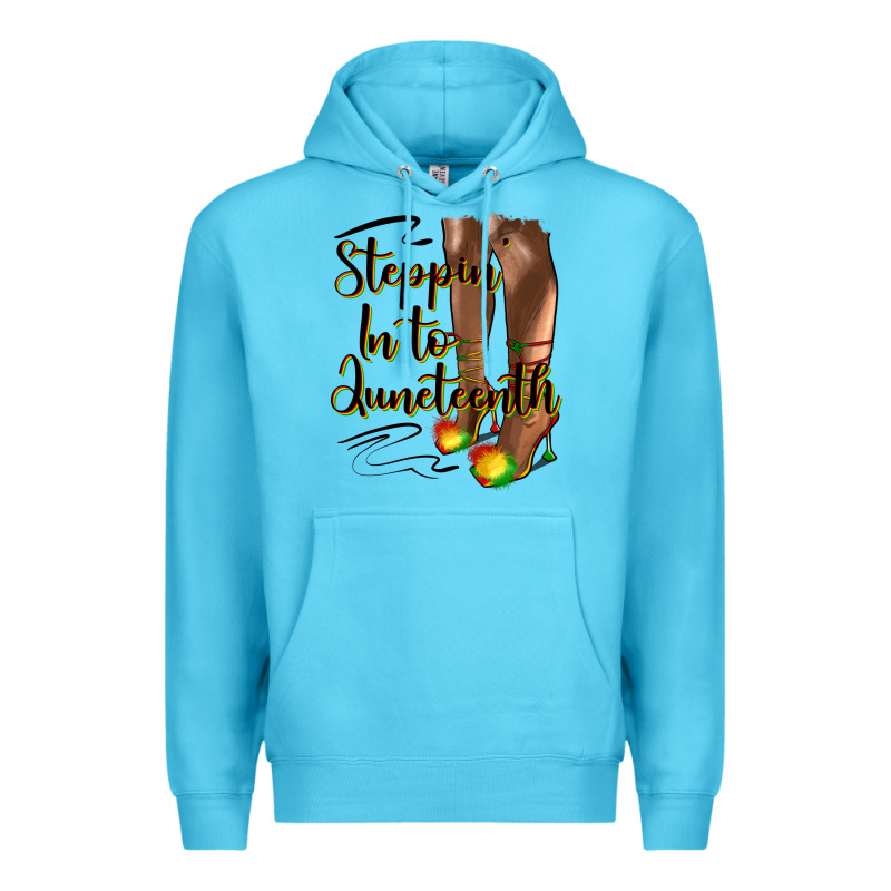 Steppin' In To Juneteenth Heels Premium Hoodie by HRA Design Shop | Teevron