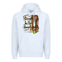 White steppin' in to juneteenth heels Premium Hoodie - HRA Design Shop