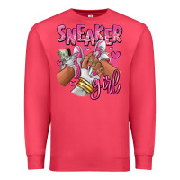 Cardinal Pink and white sneaker girl Premium Sweatshirt - RanaPortraitStore