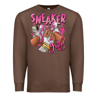 Chestnut Pink and white sneaker girl Premium Sweatshirt - RanaPortraitStore