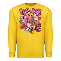 Lemon Pink and white sneaker girl Premium Sweatshirt - RanaPortraitStore