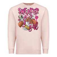 Pale Pink Pink and white sneaker girl Premium Sweatshirt - RanaPortraitStore