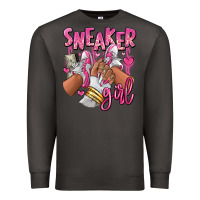 Smoke Pink and white sneaker girl Premium Sweatshirt - RanaPortraitStore