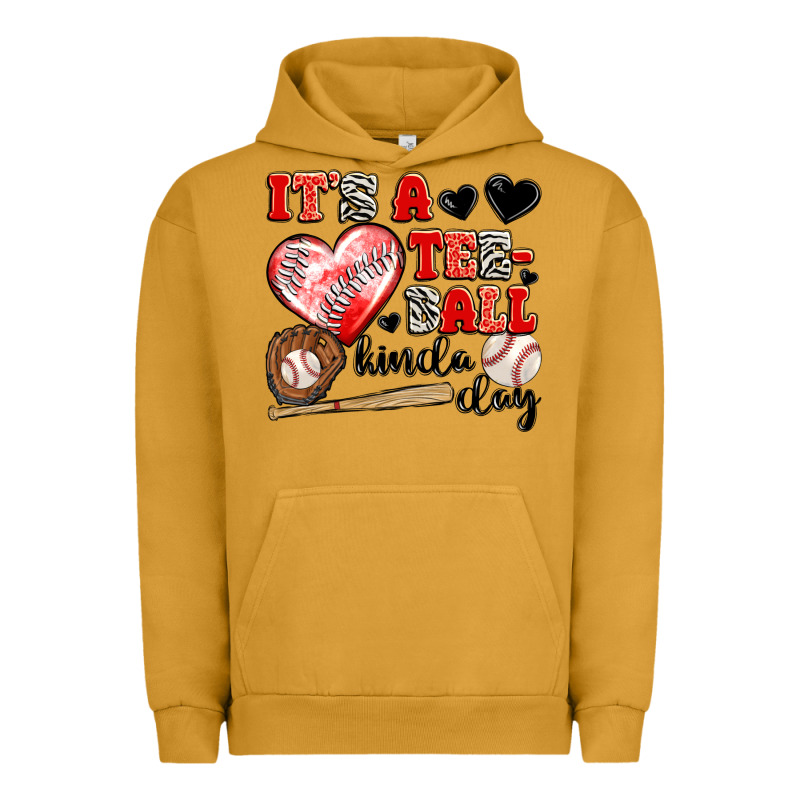 It's A Tee Ball Kinda Day Urban Hoodie by JahusDesignShop | Teevron