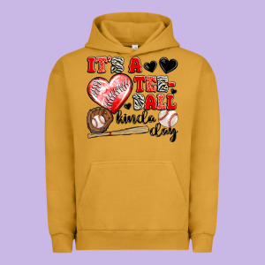 It's A Tee Ball Kinda Day Urban Hoodie Designed By Jahusdesignshop