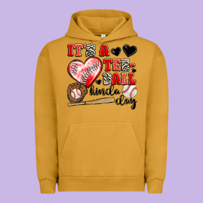 It's A Tee Ball Kinda Day Urban Hoodie Designed By Jahusdesignshop