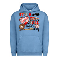 Pigment Pebble Blue it's a tee ball kinda day Urban Hoodie - JahusDesignShop