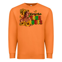 Carrot Remember your roots Afro American Premium Sweatshirt - RanaPortraitStore