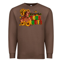 Chestnut Remember your roots Afro American Premium Sweatshirt - RanaPortraitStore