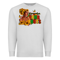 Dove Grey Remember your roots Afro American Premium Sweatshirt - RanaPortraitStore