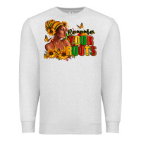 Oatmeal Heather Remember your roots Afro American Premium Sweatshirt - RanaPortraitStore