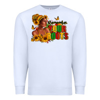 White Remember your roots Afro American Premium Sweatshirt - RanaPortraitStore