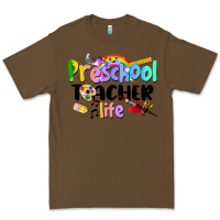 Cacao Preschool Teacher Life Premium Tee - LillyAllenDesigns