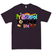 Plum Preschool Teacher Life Premium Tee - LillyAllenDesigns