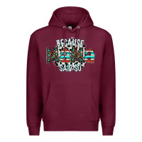 Burgundy because mama said so Premium Hoodie - CowhideDigitalArt