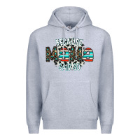 Heather Grey because mama said so Premium Hoodie - CowhideDigitalArt