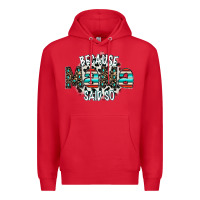 Red because mama said so Premium Hoodie - CowhideDigitalArt