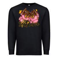 Black Self love pink afro nails Premium Sweatshirt - RanaPortraitStore