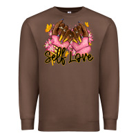Chestnut Self love pink afro nails Premium Sweatshirt - RanaPortraitStore