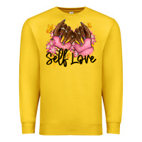 Lemon Self love pink afro nails Premium Sweatshirt - RanaPortraitStore