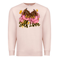 Pale Pink Self love pink afro nails Premium Sweatshirt - RanaPortraitStore