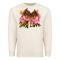 Sandshell Self love pink afro nails Premium Sweatshirt - RanaPortraitStore
