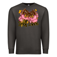 Smoke Self love pink afro nails Premium Sweatshirt - RanaPortraitStore