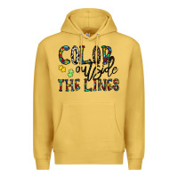 Antique Gold color outside the lines Premium Hoodie - CowhideDigitalArt