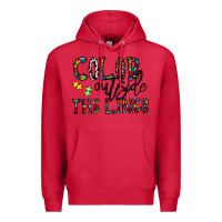 Cardinal color outside the lines Premium Hoodie - CowhideDigitalArt