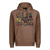 Chestnut color outside the lines Premium Hoodie - CowhideDigitalArt