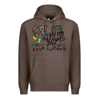 Coffee color outside the lines Premium Hoodie - CowhideDigitalArt